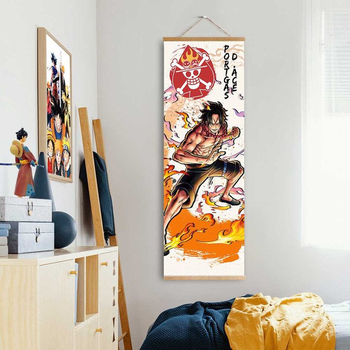 One Piece Portgas D. Ace Wall Art Room Decoration