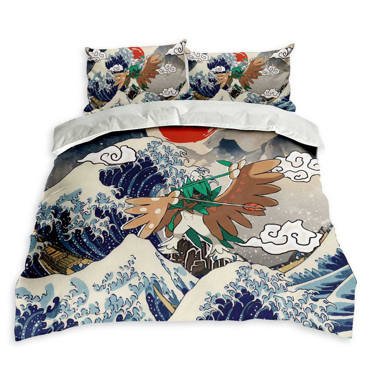 Kanagawa Great Wave Decidueye Bedding Set
