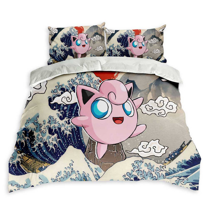 Kanagawa Great Wave Jigglypuff Bedding Set
