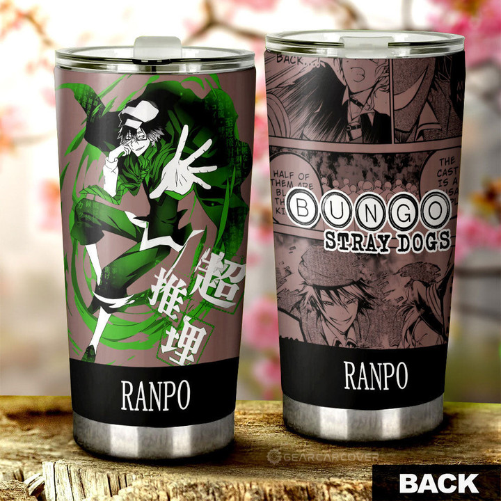 Ranpo Edogawa Tumbler Cup Custom Bungou Stray Dogs Anime Car Interior Accessories - Wexanime - 1