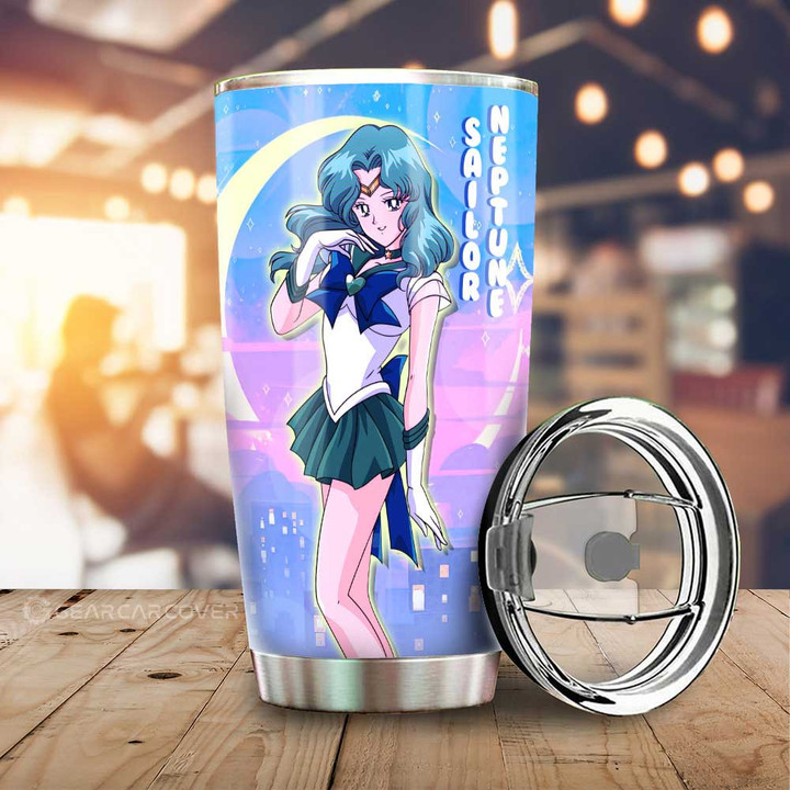 Sailor Neptune Tumbler Cup Custom Sailor Moon Anime For Car Decoration - Wexanime - 1