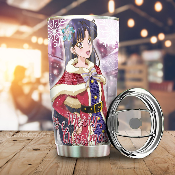 Anime Christmas Sailor Mars Tumbler Cup Custom Sailor Moon Car Accessories - Wexanime - 1