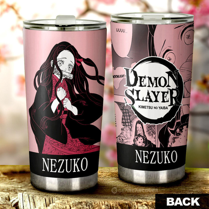 Nezuko Kamado Tumbler Cup Custom Demon Slayer Car Accessories Manga Style - Wexanime - 1