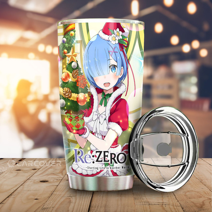 Re:Zero Rem Tumbler Cup Custom Christmas Anime Car Accessories - Wexanime - 1