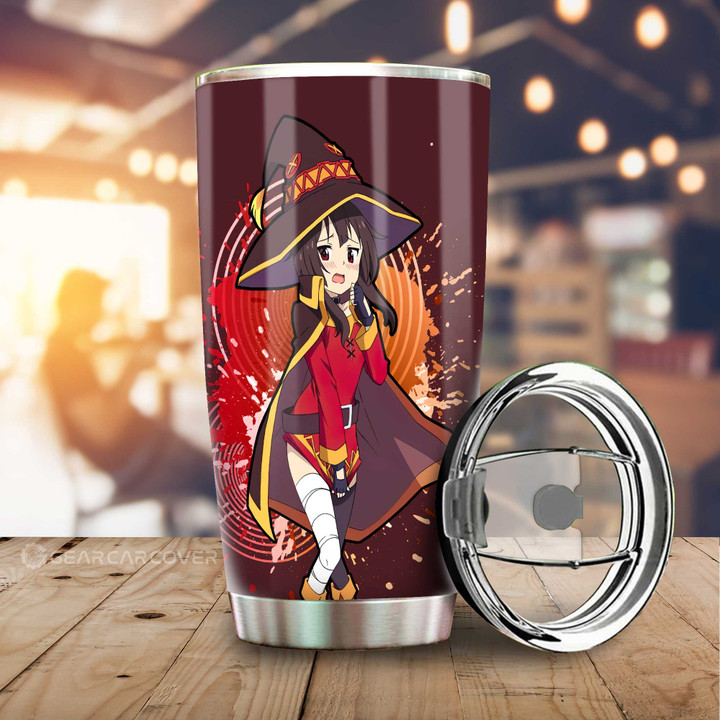 Anime Sexy Girl Megumin Tumbler Cup Custom KonoSuba Anime Car Accessories - Wexanime - 1