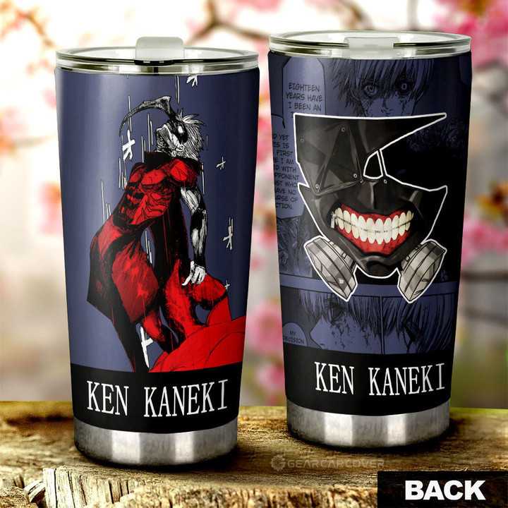 Ken Kaneki Tumbler Cup Custom Tokyo Ghoul Anime Car Interior Accessories - Wexanime - 1
