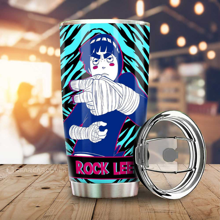 Rock Lee Stainless Steel Tumbler Cup Custom - Wexanime - 1
