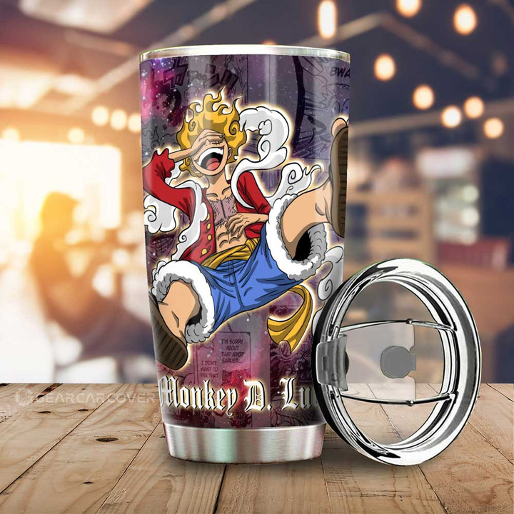 Luffy And Ace Tumbler Cup Custom One Piece Anime Car Accessories Manga Galaxy Style - Wexanime - 1