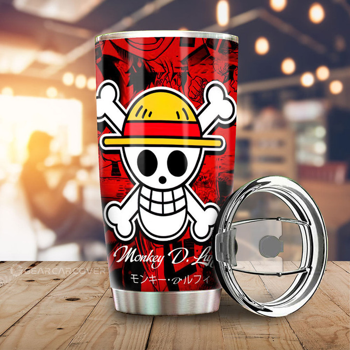 Monkey D. Luffy Tumbler Cup Custom Manga For One Piece Fans Car Accessories - Wexanime - 1