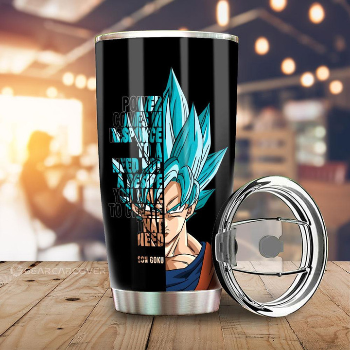 Goku Tumbler Cup Custom Gift For Dragon Ball Anime Fans - Wexanime - 1
