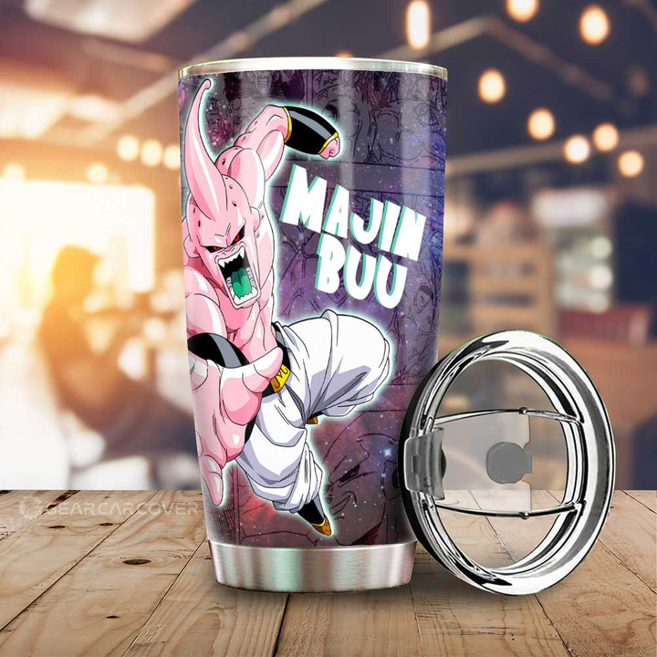 Majin Buu Tumbler Cup Custom Dragon Ball Anime Car Accessories Manga Galaxy Style - Wexanime - 1