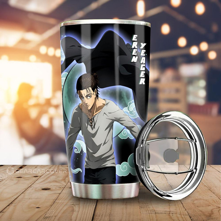 Eren Yeager Tumbler Cup Custom Attack On Titan Anime - Wexanime - 1