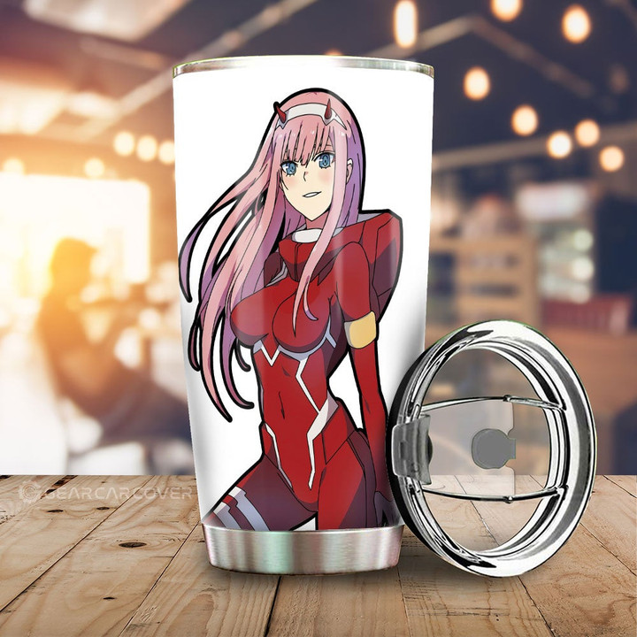 Zero Two Tumbler Cup Custom Main Character DARLING In The FRANXX Anime - Wexanime - 1
