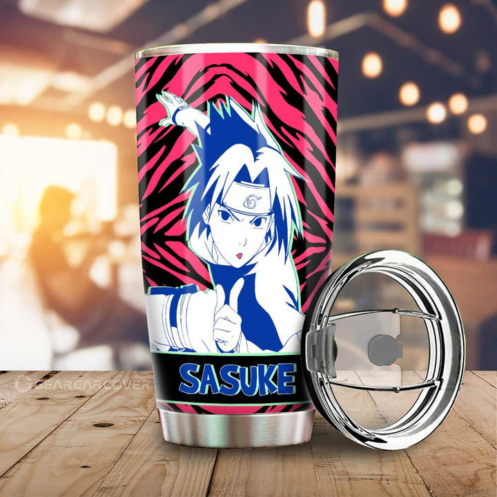 Uchiha Sasuke Stainless Steel Tumbler Cup Custom - Wexanime - 1