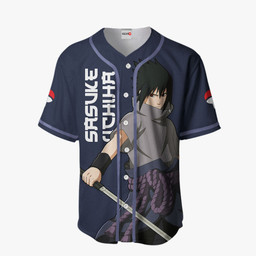 Sasuke Uchiha Jersey Shirt Custom Naruto Anime Merch Clothes-wexanime.com