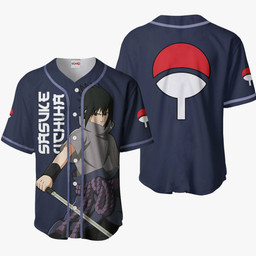 Sasuke Uchiha Jersey Shirt Custom Naruto Anime Merch Clothes-wexanime.com