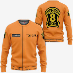 Special Fire Force Company 8 Hoodie Casual Uniform Costume Fire Force Anime Merch Clothes-wexanime.com