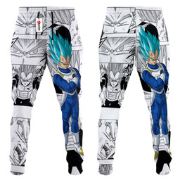 Vegeta Blue Sweatpants Custom Dragon Ball Anime Joggers Merch Manga Style-wexanime.com
