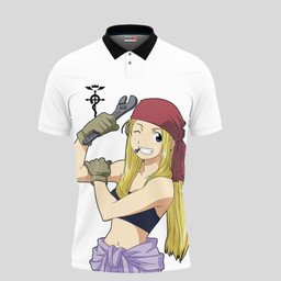 Winry Rockbell Polo Shirts Custom Fullmetal Alchemist Anime Merch Clothes-wexanime.com