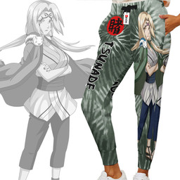 Tsunade Joggers Custom Naruto Anime Sweatpants Tie Dye Style Merch-wexanime.com