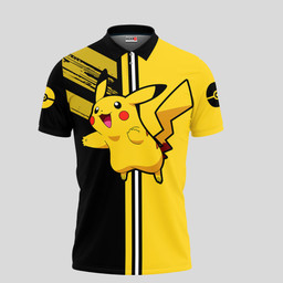 Pikachu Polo Shirts Custom Pokemon Anime Merch Clothes-wexanime.com