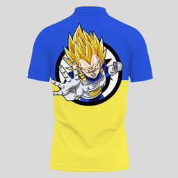 Vegeta SSJ Polo Shirts Dragon Ball Custom Anime Merch Clothes-wexanime.com