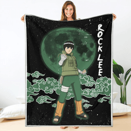 Rock Lee Blanket Custom Moon Style Naruto Anime-wexanime.com