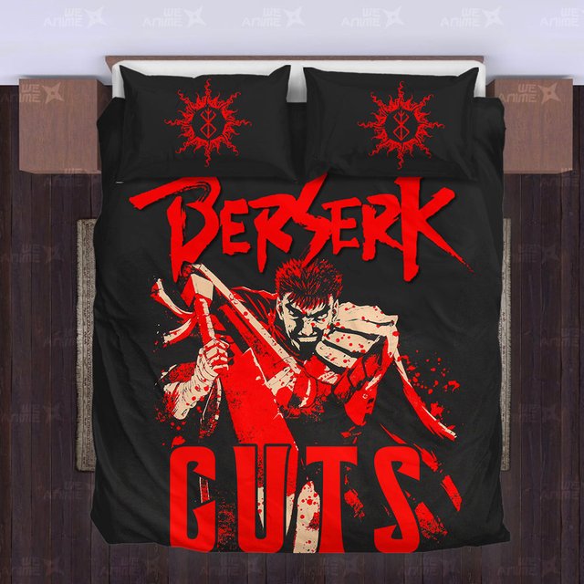 Guts Bedding Set Custom Berserk Anime Bedding-wexanime.com
