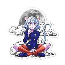 Neferpitou Shaped Rug Custom Moon Clouds Hunter x Hunter Anime Room Decor-wexanime.com