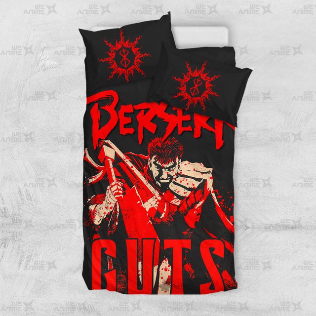 Guts Bedding Set Custom Berserk Anime Bedding-wexanime.com