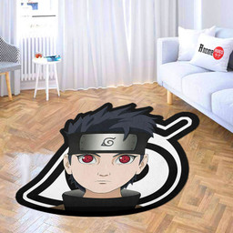 Uchiha Shisui Shaped Rug Custom Anime Naruto Mats For Bedroom Living Room Quality Carpets-wexanime.com