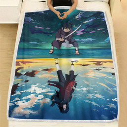 Uchiha Madara Blanket Fleece Custom Naruto Anime-wexanime.com