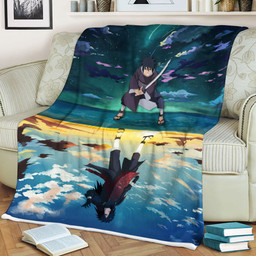 Uchiha Madara Blanket Fleece Custom Naruto Anime-wexanime.com