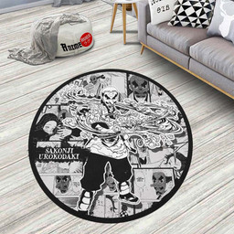 Sakonji Urokodaki Manga Round Rug Custom Demon Slayer Anime Circle Carpet-wexanime.com