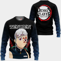 Tengen Uzui Funny Face Hoodie Custom Demon Slayer Anime Merch Clothes-wexanime.com
