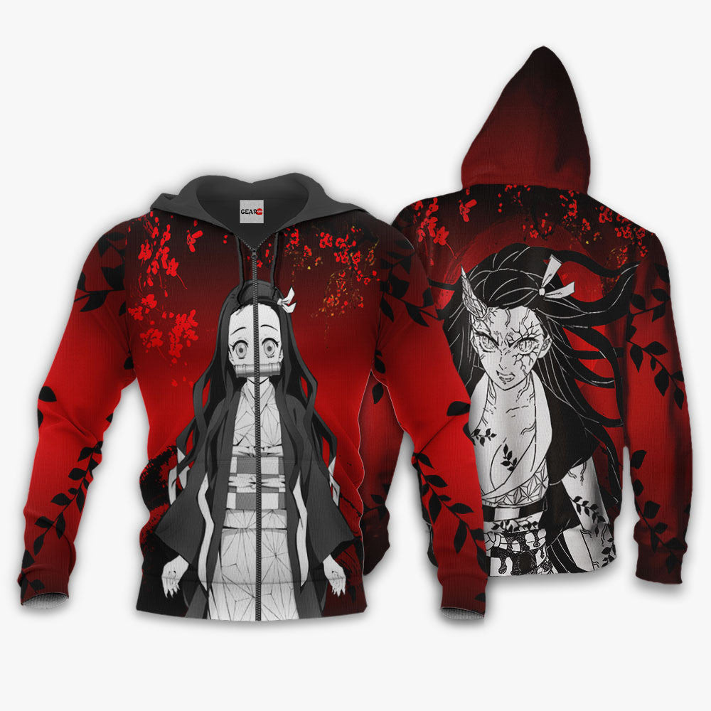 Nezuko Hoodie Custom Demon Slayer Anime Merch Clothes Japan Art-wexanime.com