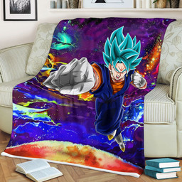 Vegito Fleece Blanket Custom Dragon Ball Anime Galaxy Style-wexanime.com