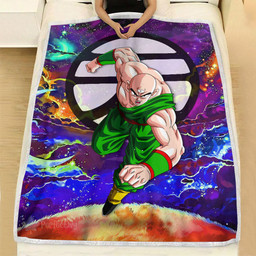 Tenshinhan Fleece Blanket Custom Dragon Ball Anime Galaxy Style-wexanime.com