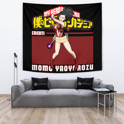 Momo Yaoyorozu Tapestry Custom My Hero Academia Anime Room Decor-wexanime.com