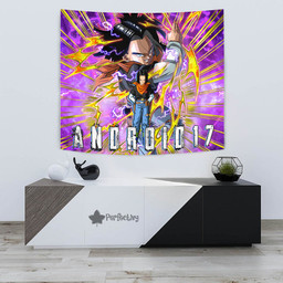 Android 17 Tapestry Custom Dragon Ball Anime Home Decor-wexanime.com