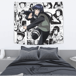 Hyuuga Hinata Tapestry Custom Naruto Anime Manga Room Wall Decor-wexanime.com