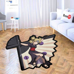 Temari Shaped Rug Custom Anime Naruto Mats For Bedroom Living Room Quality Carpets-wexanime.com