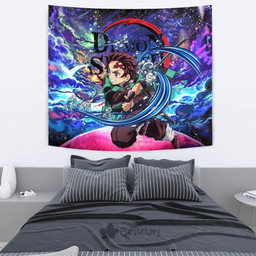 Tanjiro Tapestry Custom Galaxy Demon Slayer Anime Room Decor-wexanime.com