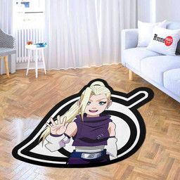 Yamanaka Ino Shaped Rug Custom Anime Naruto Mats For Bedroom Living Room Quality Carpets-wexanime.com