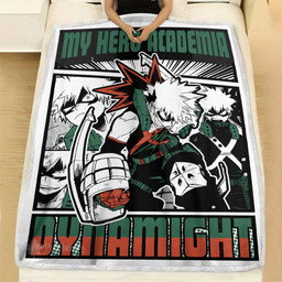 Dynamight Katsuki Bakugo Blanket Fleece Custom My Hero Academia Anime-wexanime.com