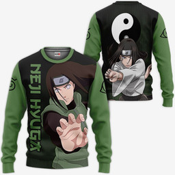 Neji Hyuga Hoodie Shirt Naruto Anime Zip Jacket-wexanime.com