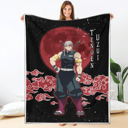 Tengen Uzui Blanket Custom Moon Style Demon Slayer Anime-wexanime.com