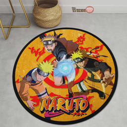 Uzumaki Naruto Round Rug Custom Naruto Anime Circle Carpet-wexanime.com