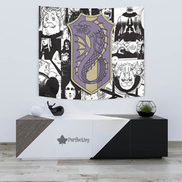Purple Orca Tapestry Custom Black Clover Anime Manga Room Wall Decor-wexanime.com