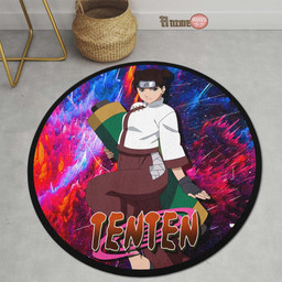 Tenten Round Rug Custom Naruto Anime Circle Carpet-wexanime.com